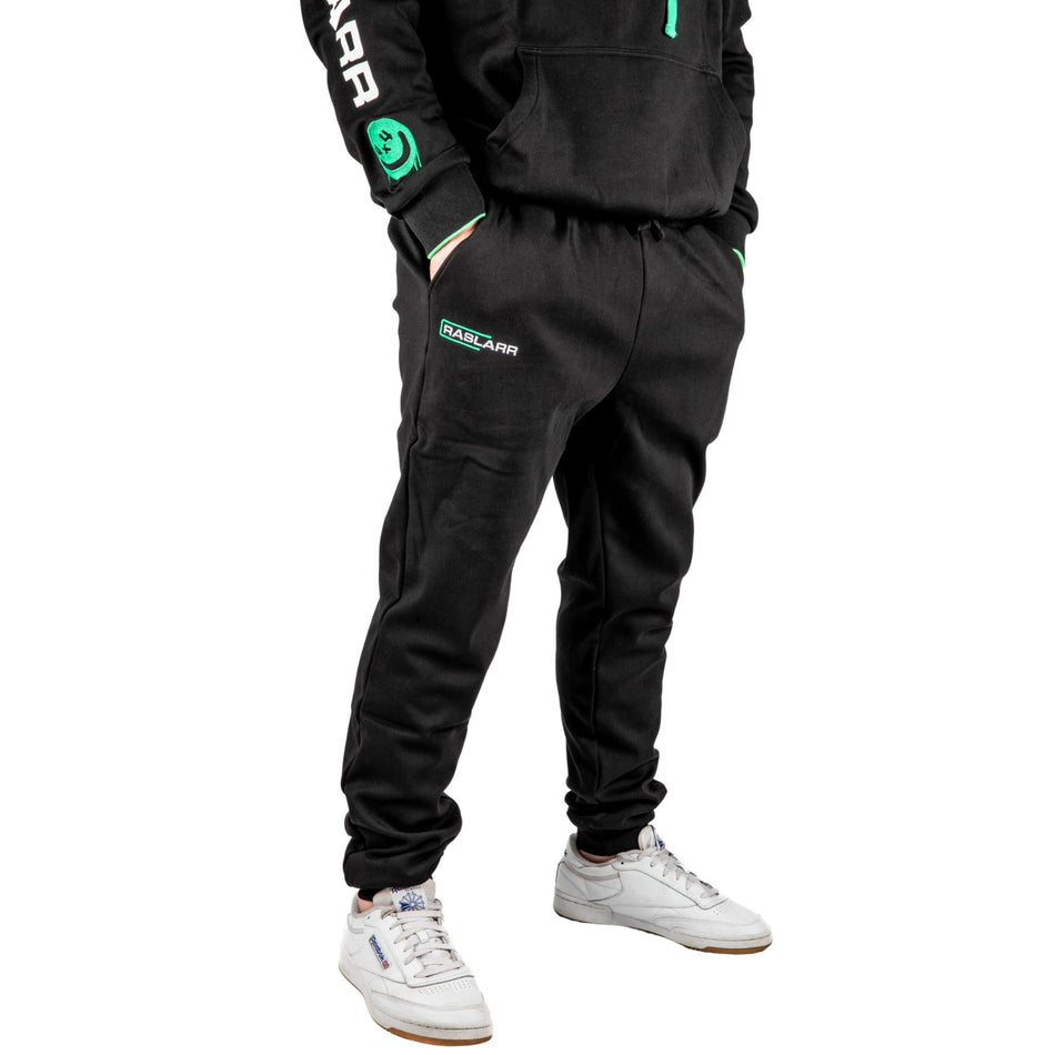 Raslarr Black Fleece Track Pant