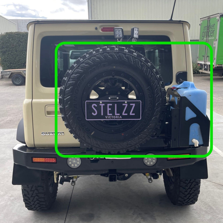 Suzuki Jimny JB74 Centralised Wheel Carrier & Single Jerry Can Holder