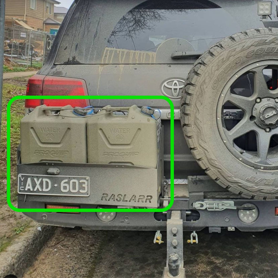 200 Series Toyota Landcruiser LHS Dual Jerry Can Holder